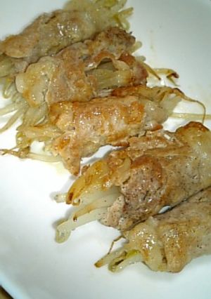 低予算♪豚肉のもやし巻き☆-レシピのメイン写真