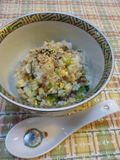 豚ひきと小松菜と卵のオイ酢ぃ~混ぜご飯✿-レシピのメイン写真