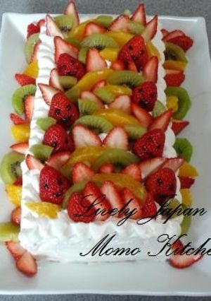 ふわぁんふわぁんフルーツケーキ-レシピのメイン写真