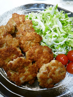 豚こまのスパイシー焼きカツ-レシピのメイン写真