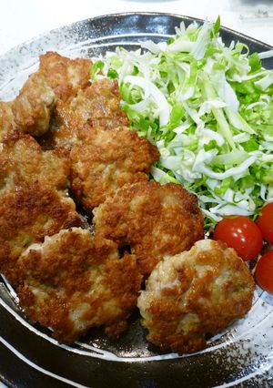 豚こまのスパイシー焼きカツ-レシピのメイン写真