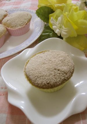 レンジで♬はったい粉（きな粉）の蒸しパン-レシピのメイン写真