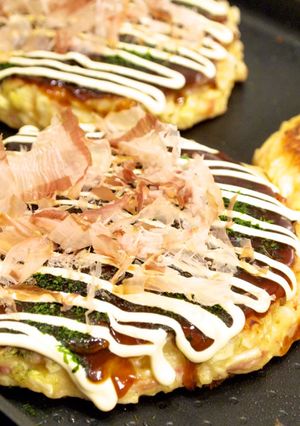 キャベツと長芋で♪ふんわり関西お好み焼き-レシピのメイン写真