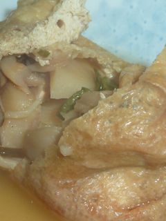 青梗菜とたけのこの変わり巾着おでん♪-レシピのメイン写真