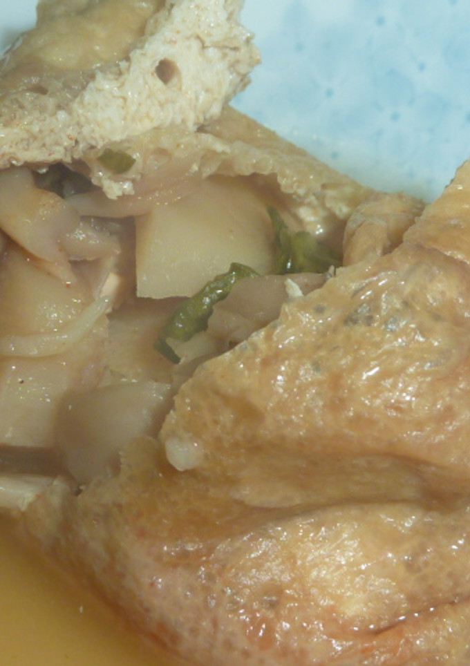 青梗菜とたけのこの変わり巾着おでん♪-レシピのメイン写真