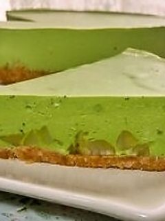 抹茶チョコでレアチーズケーキ♪栗入り☆-レシピのメイン写真