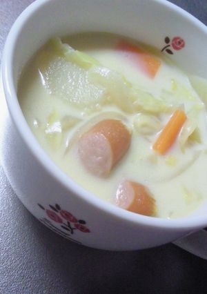 まろやか豆乳スープ♪-レシピのメイン写真