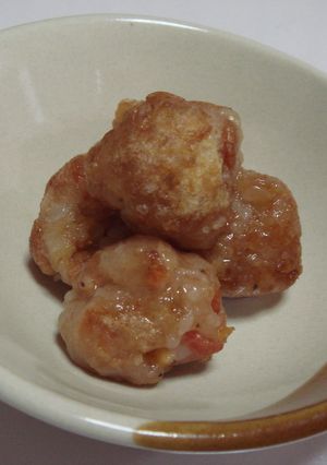 焼きおにぎりでえび団子-レシピのメイン写真