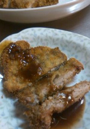 少ない油で衣は卵不使用のトンカツです♬-レシピのメイン写真