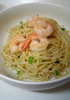 簡単☆海老とえのきの和風スパゲティ-レシピのメイン写真