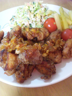 食べるラー油deネギソース唐揚げ-レシピのメイン写真
