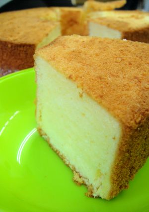 ふんわりチーズシフォンケーキ|゚◎゚)∋-レシピのメイン写真