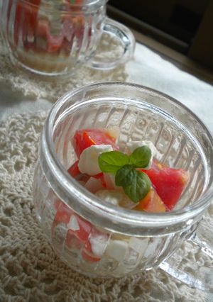 簡単♪クリームチーズとトマトのサラダ-レシピのメイン写真