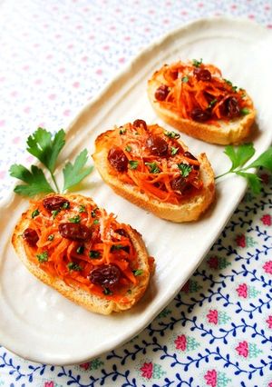 新にんじん☆キャロットサラダトースト-レシピのメイン写真