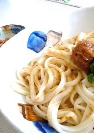 【簡単お昼】梅肉×ごまドレこっさりうどん-レシピのメイン写真