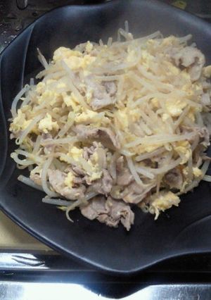 ♪豚肉ともやしの卵炒め♪-レシピのメイン写真