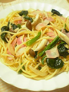 簡単・楽々☆ほうれん草とベーコンのパスタ-レシピのメイン写真