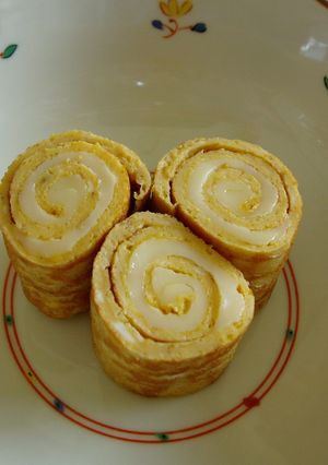 ✿カレー＆チーズのくるくる卵焼き✿-レシピのメイン写真
