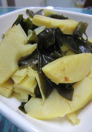 ㋻タケノコとワカメの炒め煮-レシピのメイン写真