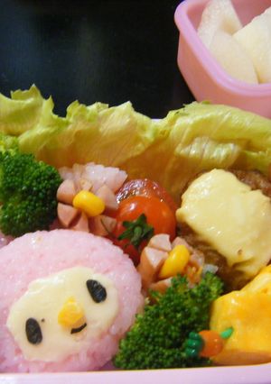 キャラ弁　マイメロちゃん弁当-レシピのメイン写真