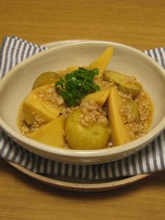 春野菜のそぼろ煮-レシピのメイン写真