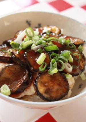 なす❀甘辛とろろ丼♡-レシピのメイン写真