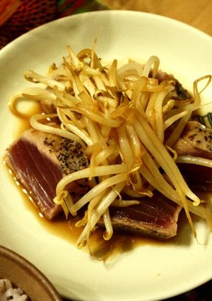 まぐろのソテー　バターポン酢ソース-レシピのメイン写真