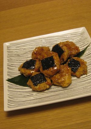 きんぴらごぼうとひき肉の磯辺焼き-レシピのメイン写真