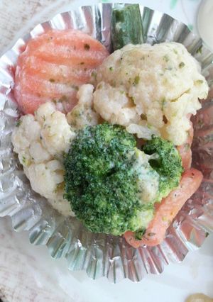 お弁当に☆野菜の青のりマヨ炒め-レシピのメイン写真