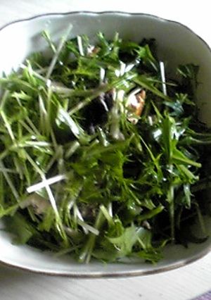 ヘルシー☆簡単☆焼き鯖と水菜のサラダ☆-レシピのメイン写真