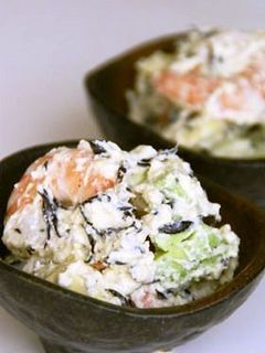クリームチーズで♪海老とアボカドの白和え-レシピのメイン写真