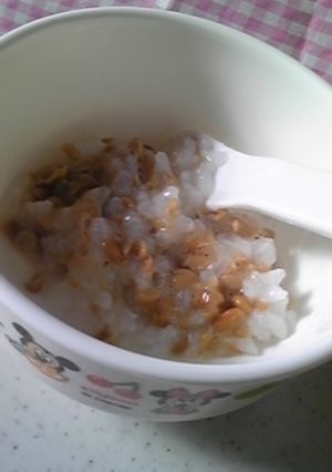 ♡離乳食♡中期♡初めての納豆♡-レシピのメイン写真