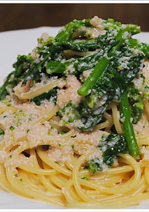 たらこと菜の花のクリームソースのパスタ-レシピのメイン写真