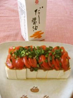 なめたけとトマト de 冷奴-レシピのメイン写真