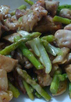 アスパラとエリンギ鶏肉のチーズソテー-レシピのメイン写真