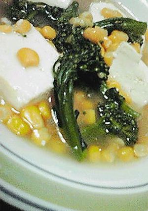 冷凍野菜と缶コーンで◇豆腐の中華あんかけ-レシピのメイン写真