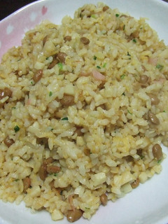美味しい食感旬のたけのこで納豆チャーハン-レシピのメイン写真