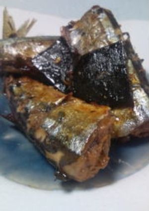 さんまの煮魚プラス昆布の佃煮　-レシピのメイン写真