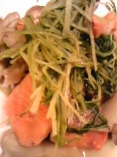鮭と水菜の生姜炒め-レシピのメイン写真