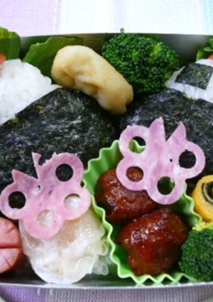 蝶々のハム＊キャラ弁おかず＊-レシピのメイン写真