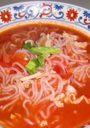 ♪しらたきのトマトラーメン♪ヘルシー麺-レシピのメイン写真