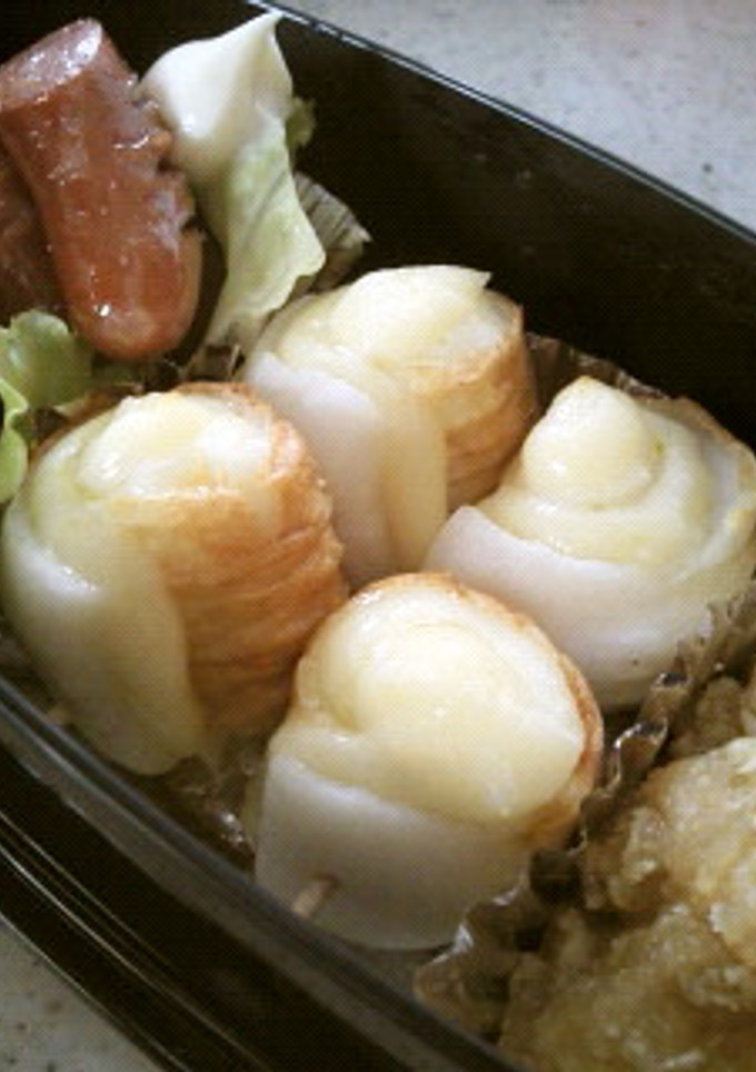 お弁当に＊ちくわとチーズのクルクル焼き-レシピのメイン写真