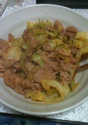 きゃべつと豚肉のピリ辛！-レシピのメイン写真