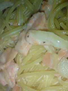 鮭のクリームパスタ-レシピのメイン写真