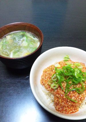 納豆苦手な人もＯＫ★キムチ納豆ご飯-レシピのメイン写真