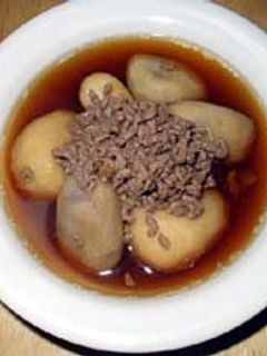 里芋とひき肉の煮物-レシピのメイン写真