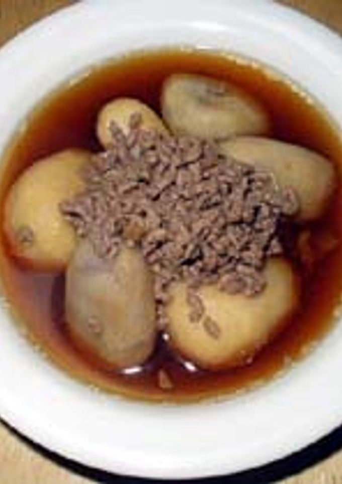 里芋とひき肉の煮物-レシピのメイン写真