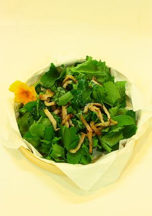 葉っぱの熱々イタリアンオイルサラダ-レシピのメイン写真