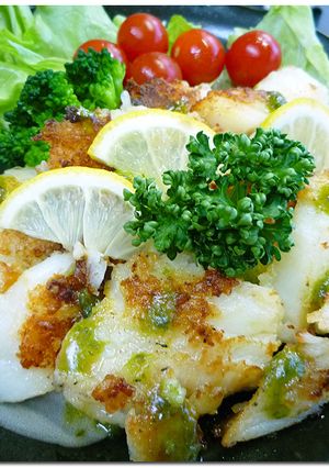 あぶらカレイのムニエル♪バジルソース♪-レシピのメイン写真