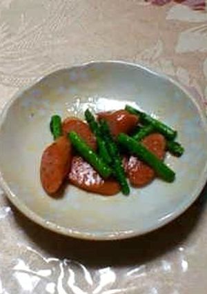 お弁当に♪アスパラ＆ソーセージ炒め-レシピのメイン写真